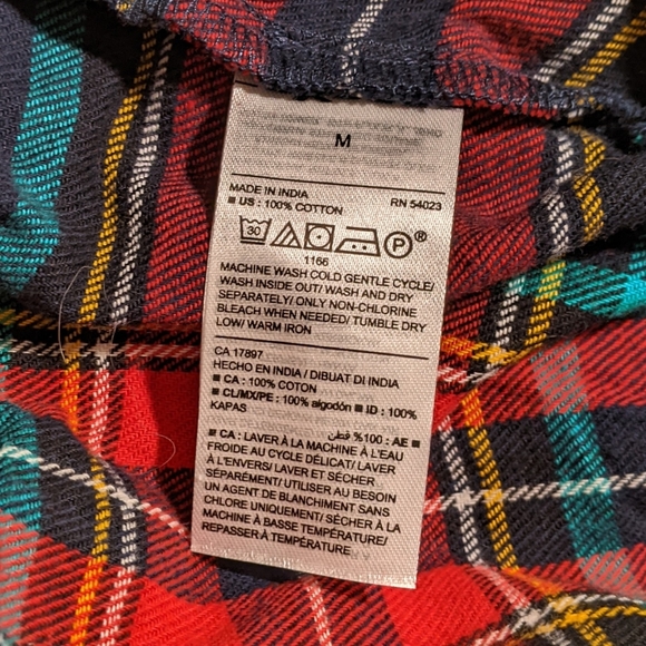 100% cotton flannel pajama pants - Picture 3 of 5